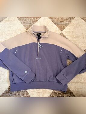 Converse Lavender and Beige Zip Hoodie